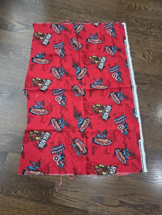 Marvel Other - Marvel Red Spider-Man & Iron Man Print Fabric Panel 34×22in.